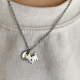 Puppy Dog Letter Necklace