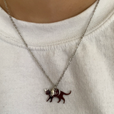 Kitty Cat Letter Necklace